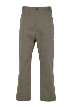 Pantaloni in cotone verde VIVIENNE WESTWOOD | 2F01000LW00VKD409